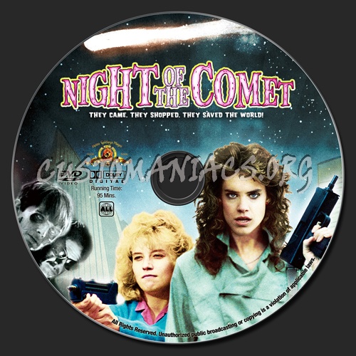 Night of the Comet dvd label