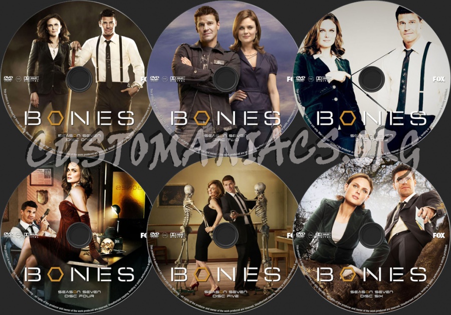 Bones Season 7 dvd label