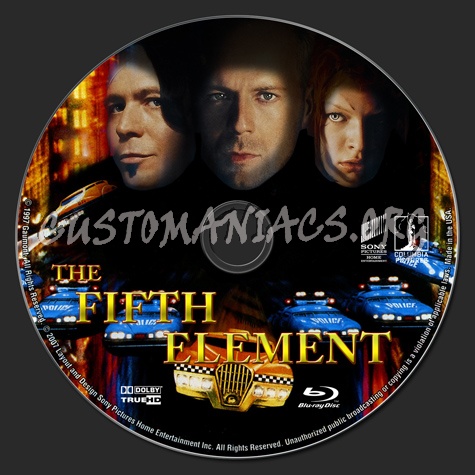 The Fifth Element blu-ray label