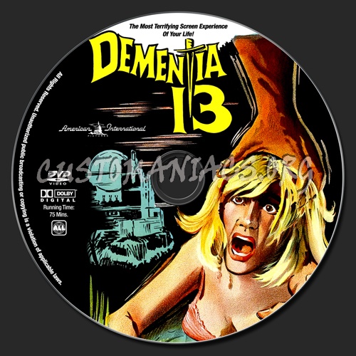 Dementia 13 dvd label