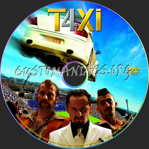 Taxi 4 dvd label