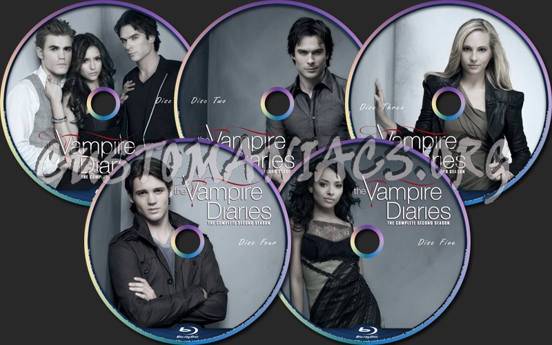 The Vampire Diaries Season Two blu-ray label