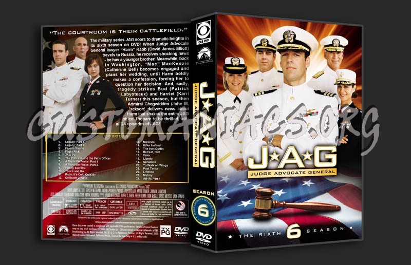 JAG: Seasons 1-10 dvd cover