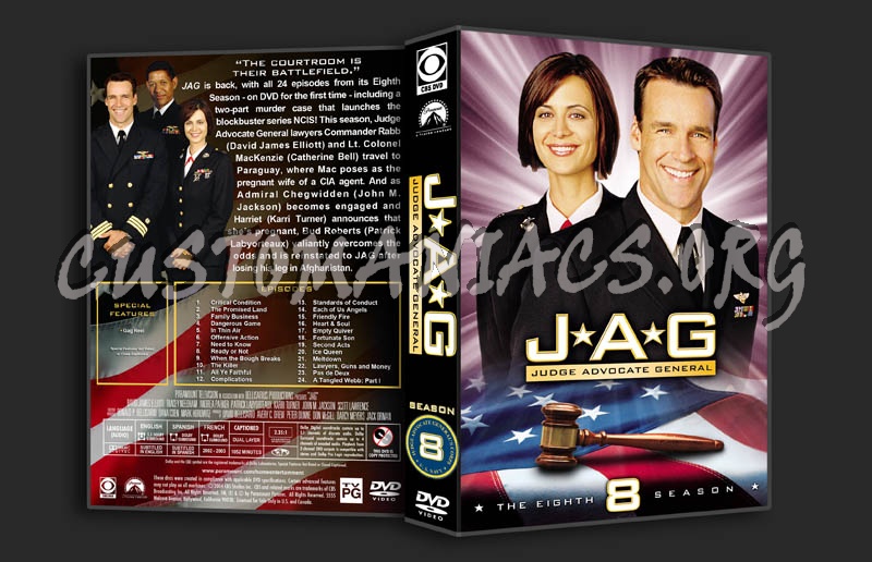 JAG: Seasons 1-10 dvd cover