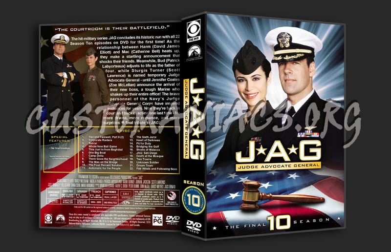 JAG: Seasons 1-10 dvd cover