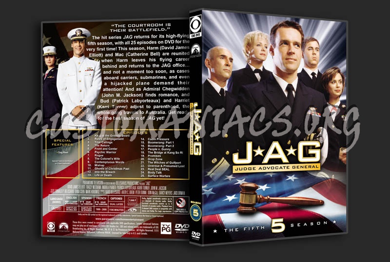 JAG: Seasons 1-10 dvd cover