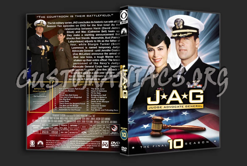 JAG: Seasons 1-10 dvd cover