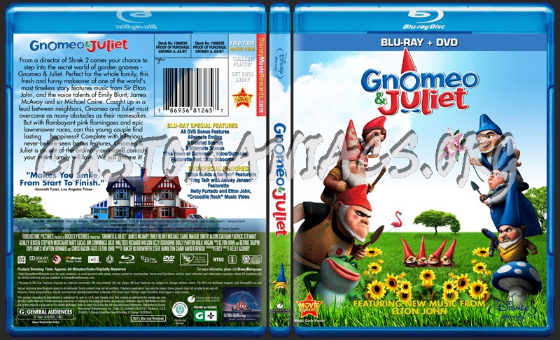 Gnomeo & Juliet blu-ray cover