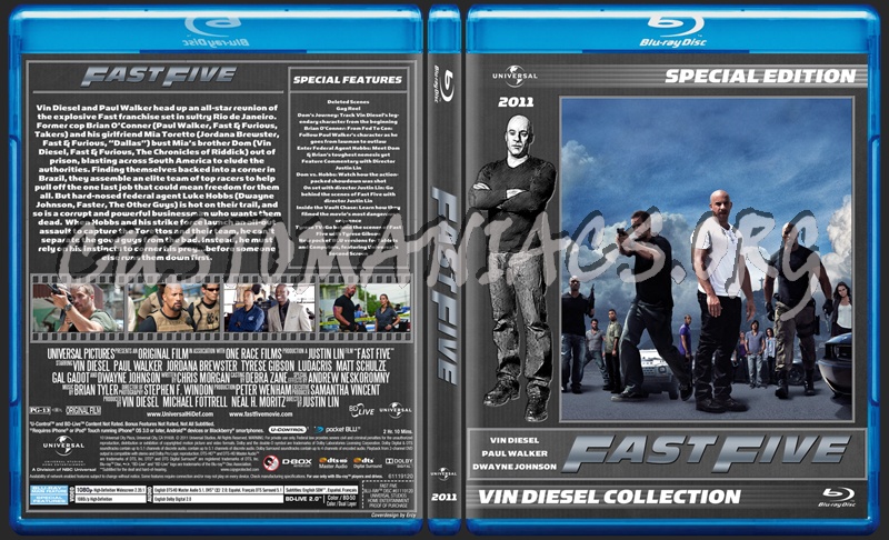 Fast Five blu-ray cover