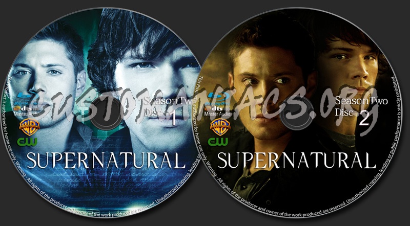 Supernatural Season 2 blu-ray label