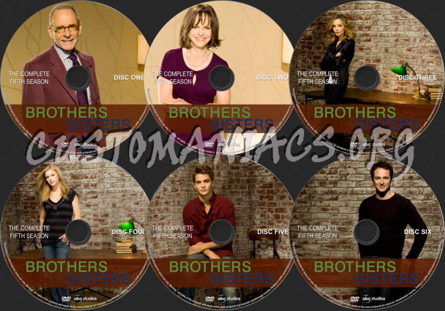 Brothers and Sisters Season 5 dvd label