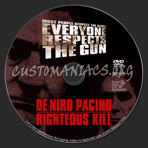 Righteous Kill dvd label