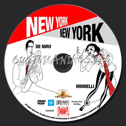 New York, New York dvd label