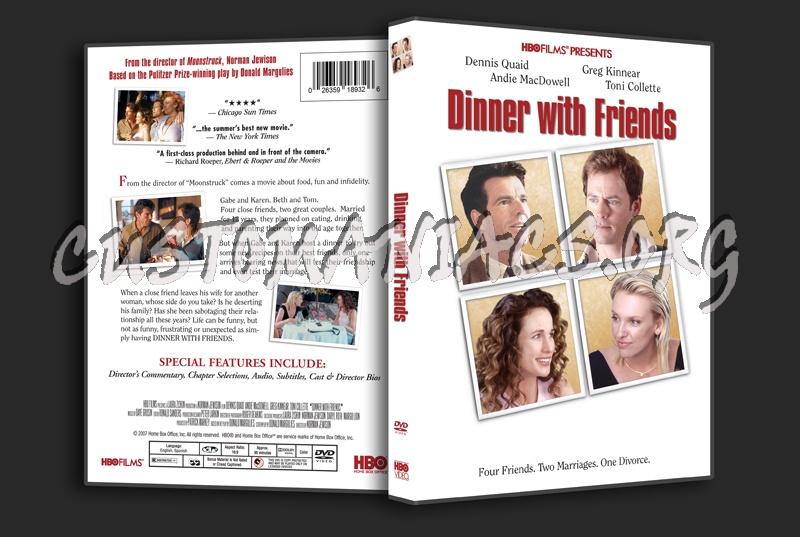 Dinner With Friends dvd cover