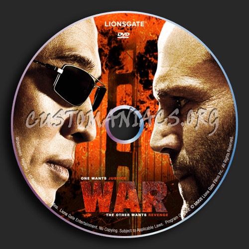 War dvd label