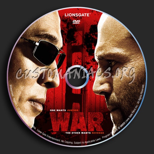 War dvd label