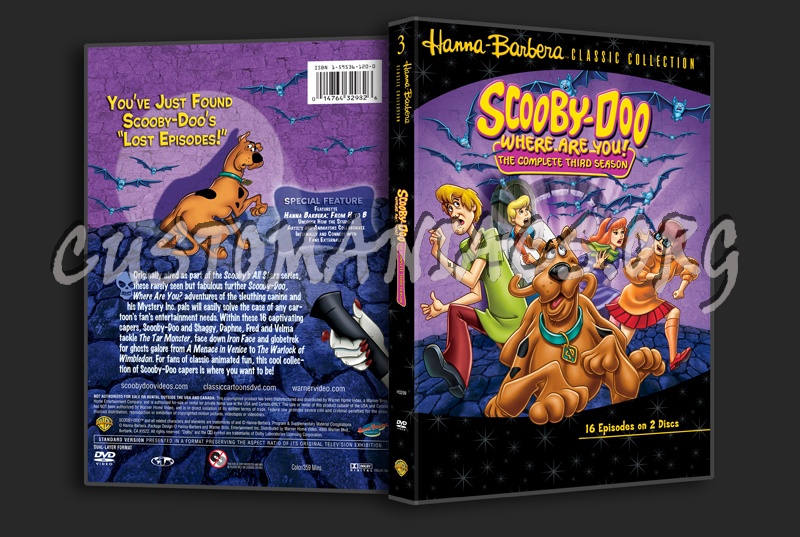 Scooby-Doo Where Are You! Season 3 dvd cover