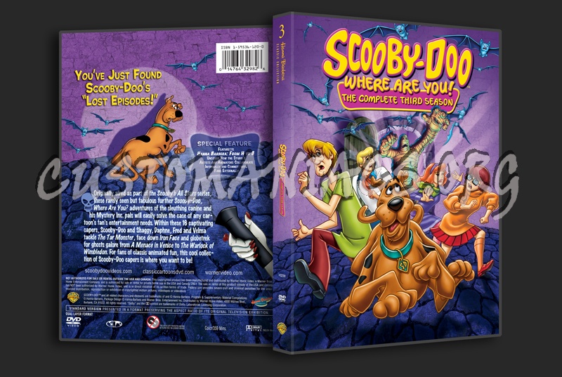 Scooby-Doo Where Are You! Season 3 dvd cover