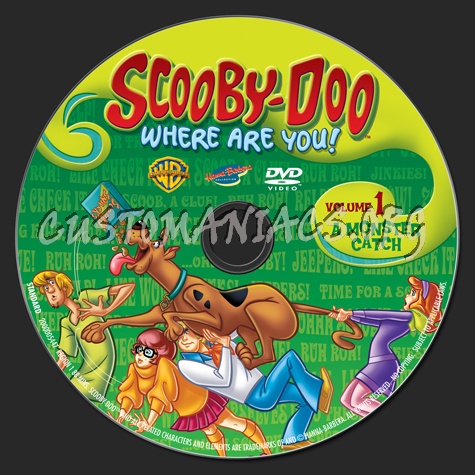 Scooby-Doo Where Are You! Volume 1 dvd label