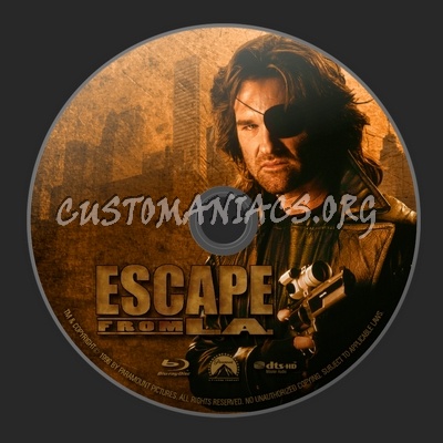 Escape From L.A. blu-ray label