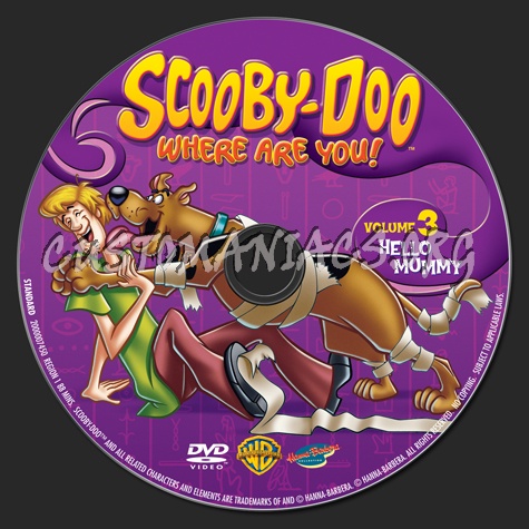 Scooby-Doo Where Are You! Volume 3 dvd label