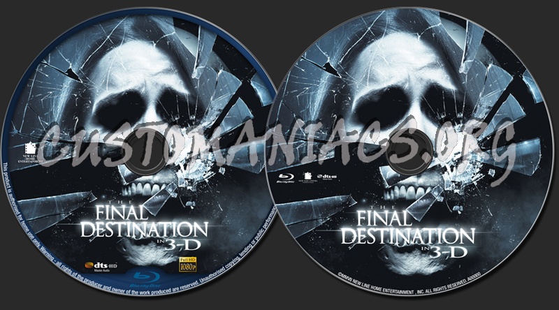 The Final Destination (2009) 3D blu-ray label