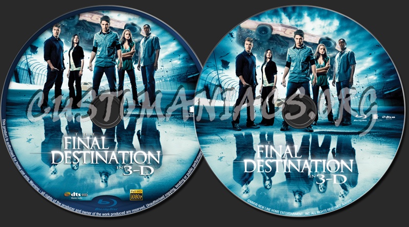 The Final Destination (2009) 3D blu-ray label