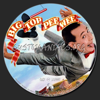 Big Top Pee Wee dvd label