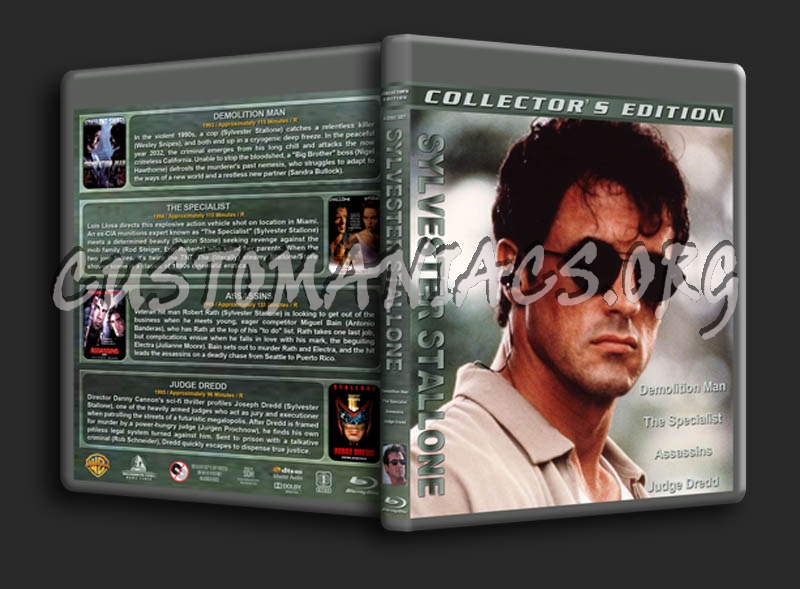 Sylvester Stallone Collection (4-disc) blu-ray cover