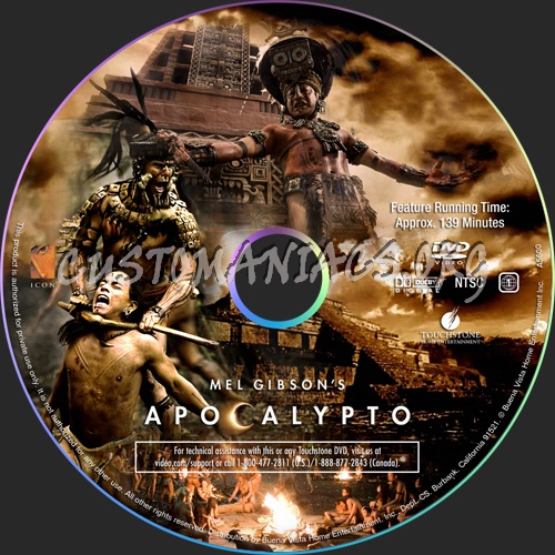 Apocalypto dvd label