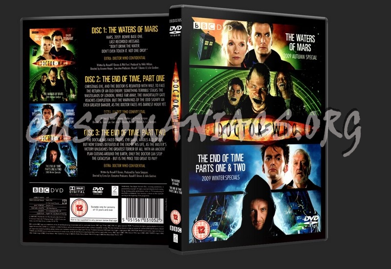Doctor Who: The Winter Specials 2009 Box Set - The Waters Of Mars / The End Of Time dvd cover