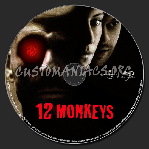 12 Monkeys blu-ray label