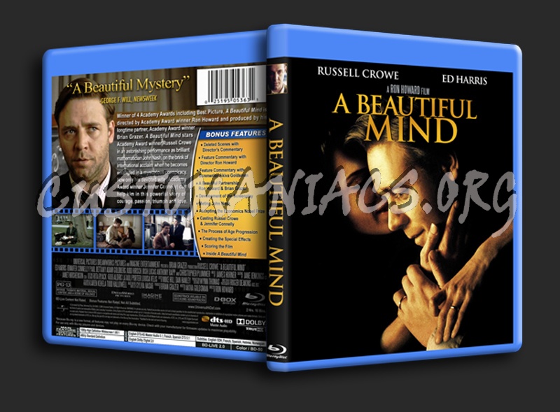 A Beautiful Mind blu-ray cover