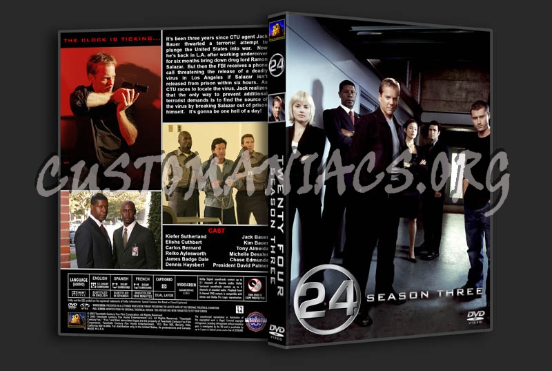 24: Seasons 1-8 dvd cover