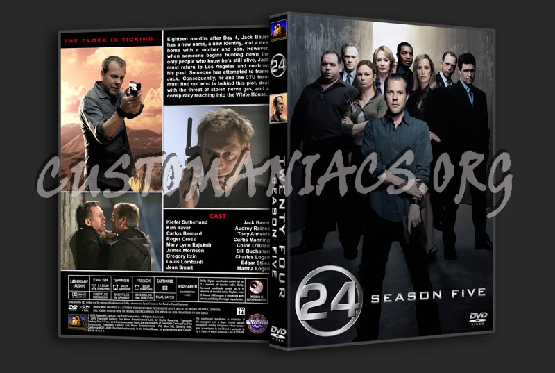 24: Seasons 1-8 dvd cover