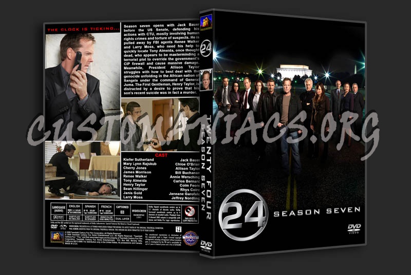 24: Seasons 1-8 dvd cover