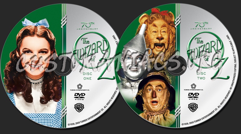 The Wizard of Oz dvd label