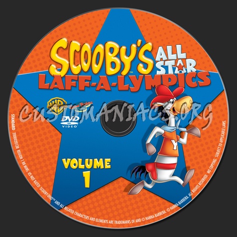 Scooby's All Star Laff-A-Lympics Volume 1 dvd label