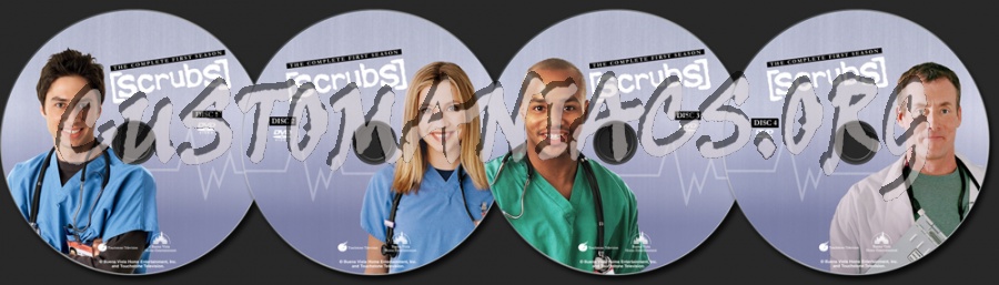 Scrubs Season 1 dvd label