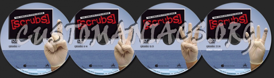 Scrubs Season 5 dvd label