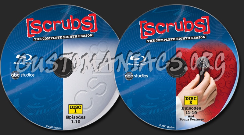 Scrubs Season 8 blu-ray label
