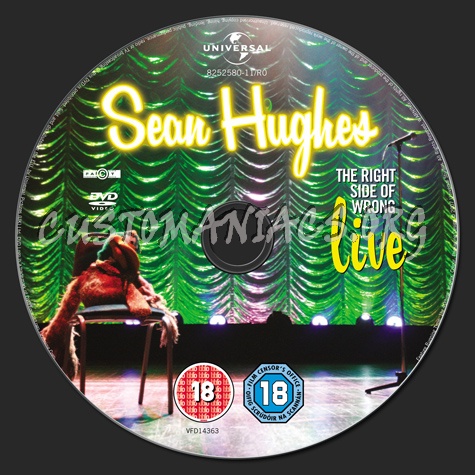 Sean Hughes The Right Side of Wrong dvd label