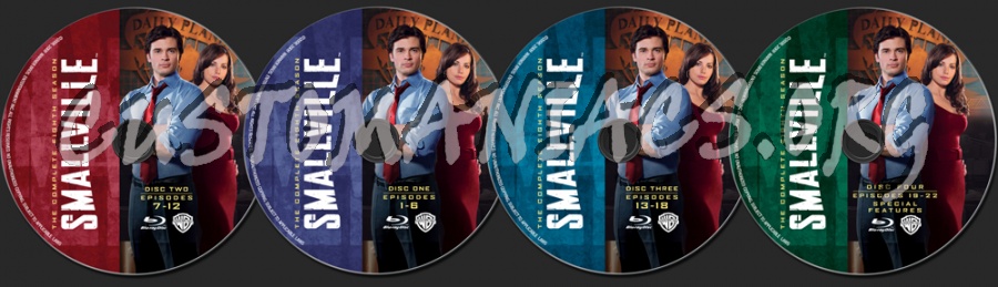 Smallville Season 8 blu-ray label