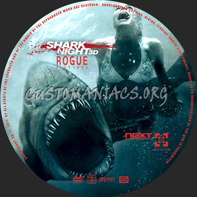 Shark Night 3D dvd label
