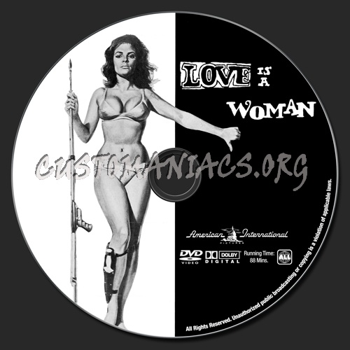 Love Is A Woman dvd label