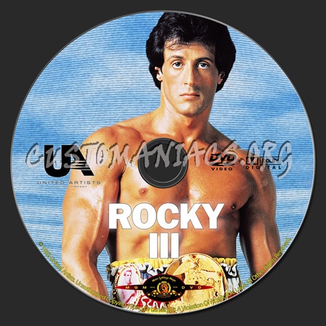 Rocky 3 dvd label