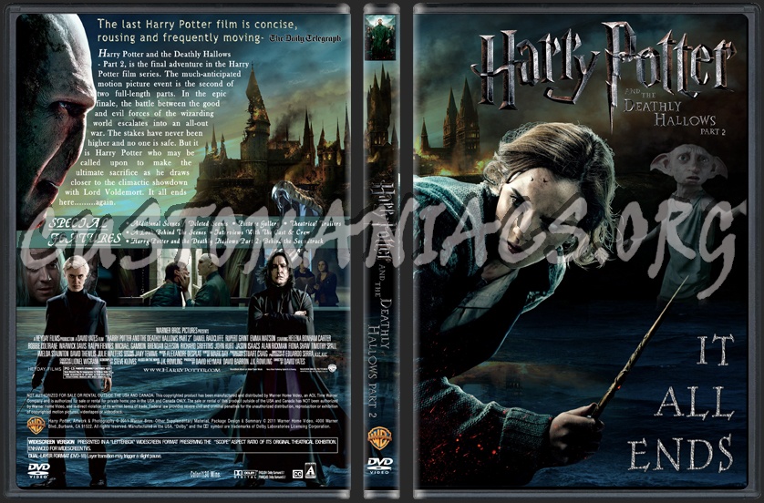 harry potter and the Deathly Hallows part 2 dvd cover