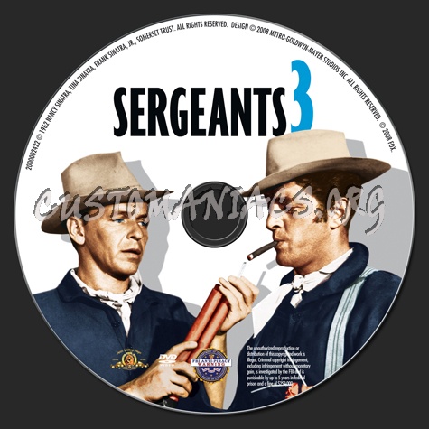 Sergeants 3 dvd label