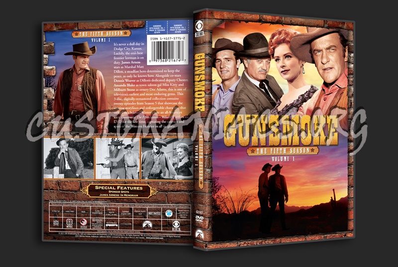 Gunsmoke Season 5 Volume 1 dvd cover