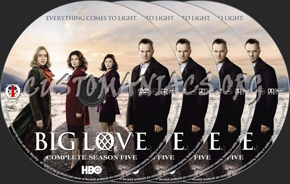 Big Love Season 5 dvd label
